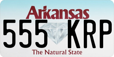 AR license plate 555KRP
