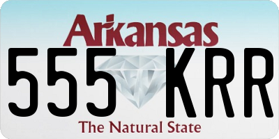 AR license plate 555KRR