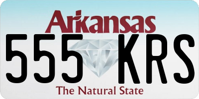 AR license plate 555KRS