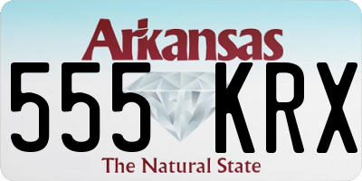 AR license plate 555KRX