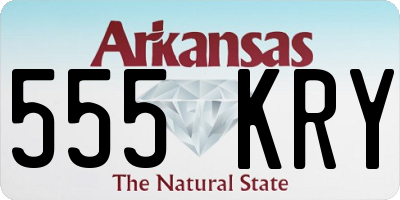 AR license plate 555KRY