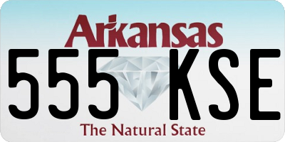 AR license plate 555KSE