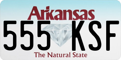 AR license plate 555KSF