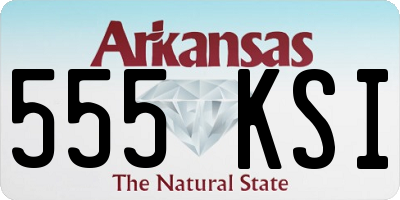 AR license plate 555KSI