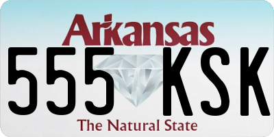 AR license plate 555KSK