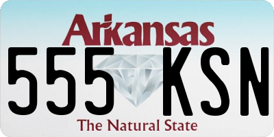 AR license plate 555KSN