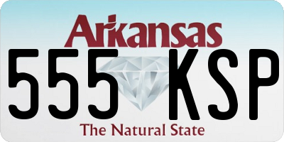 AR license plate 555KSP