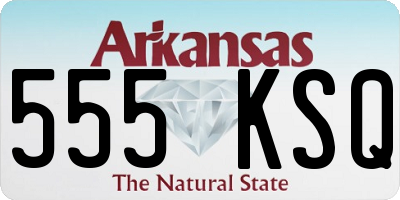 AR license plate 555KSQ