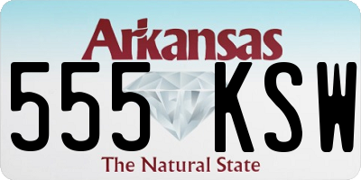 AR license plate 555KSW