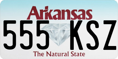 AR license plate 555KSZ