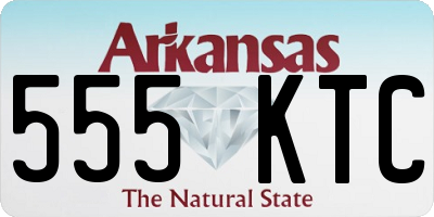 AR license plate 555KTC
