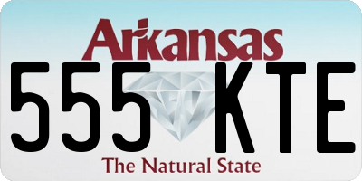 AR license plate 555KTE