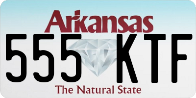 AR license plate 555KTF