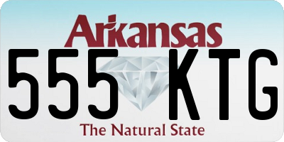 AR license plate 555KTG