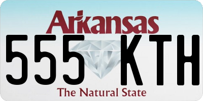 AR license plate 555KTH