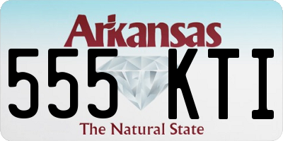 AR license plate 555KTI