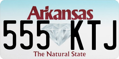 AR license plate 555KTJ