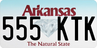 AR license plate 555KTK