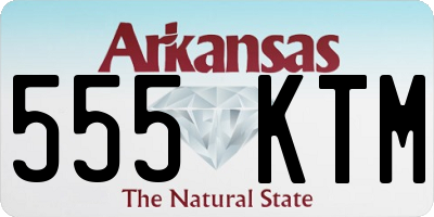 AR license plate 555KTM