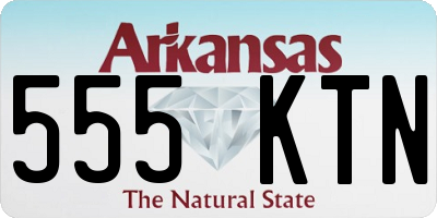 AR license plate 555KTN