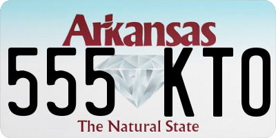AR license plate 555KTO