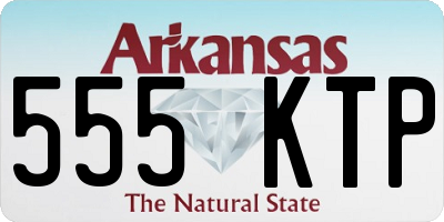 AR license plate 555KTP