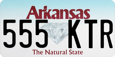 AR license plate 555KTR