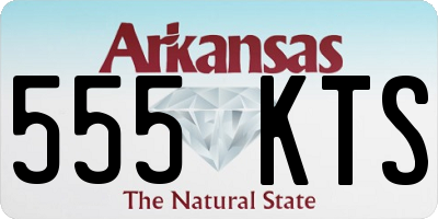 AR license plate 555KTS