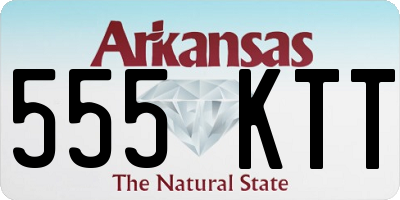AR license plate 555KTT