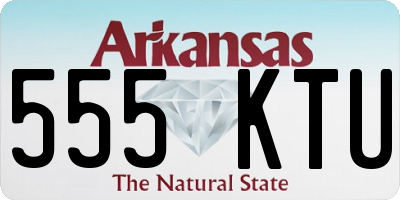 AR license plate 555KTU