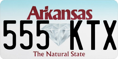 AR license plate 555KTX