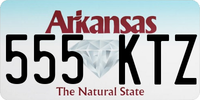 AR license plate 555KTZ