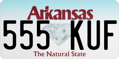 AR license plate 555KUF