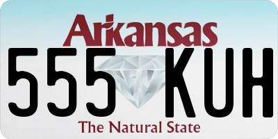 AR license plate 555KUH