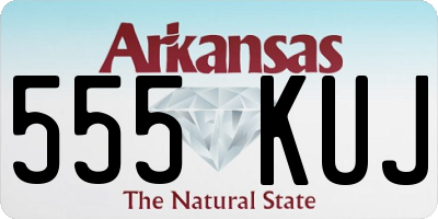 AR license plate 555KUJ