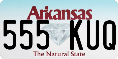 AR license plate 555KUQ