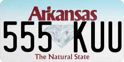 AR license plate 555KUU