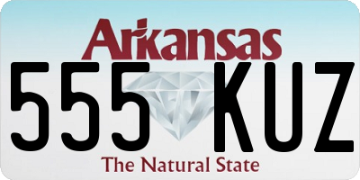 AR license plate 555KUZ