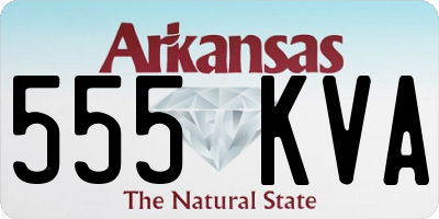AR license plate 555KVA
