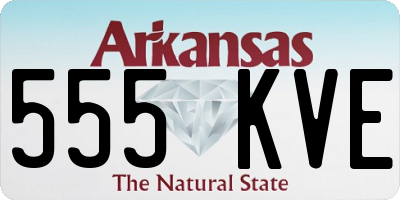 AR license plate 555KVE