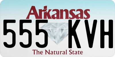 AR license plate 555KVH