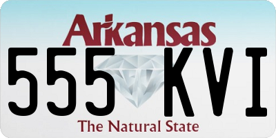 AR license plate 555KVI
