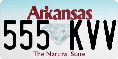 AR license plate 555KVV