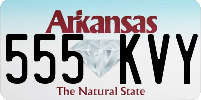 AR license plate 555KVY