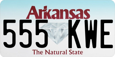 AR license plate 555KWE