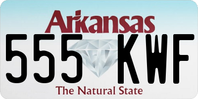 AR license plate 555KWF
