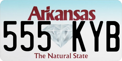 AR license plate 555KYB