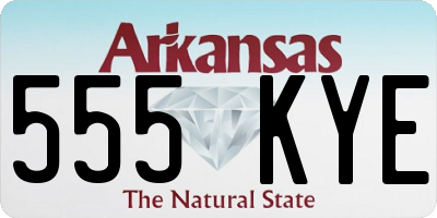 AR license plate 555KYE