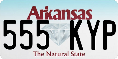 AR license plate 555KYP