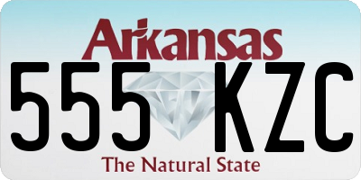 AR license plate 555KZC